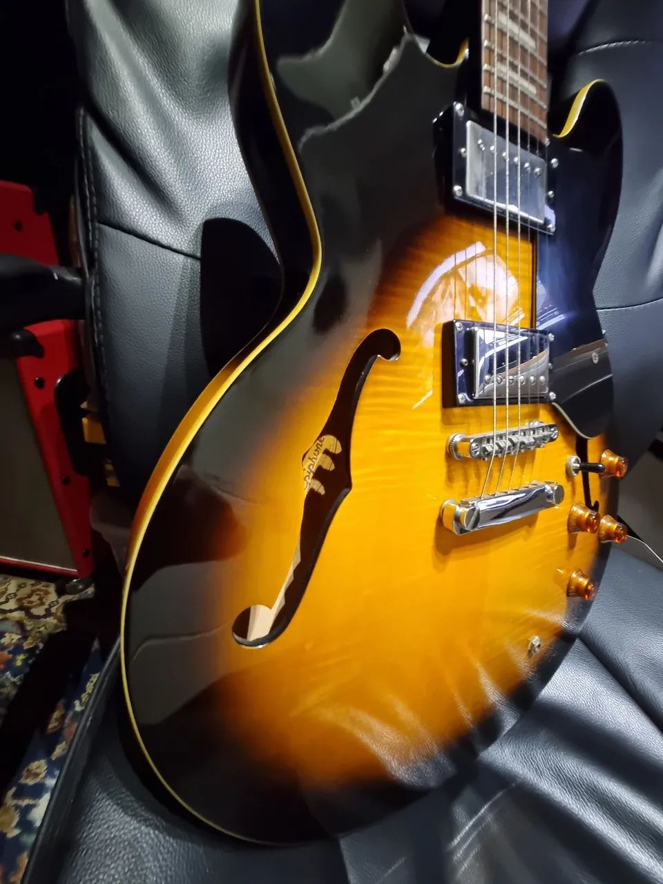 Epiphone Dot Super VS Flame Top - Instrumentos musicais - Centro