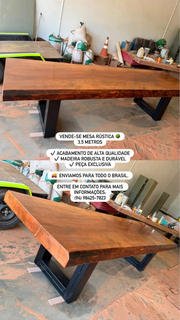 VENDE SE MESA RÚSTICA  - Foto 3
