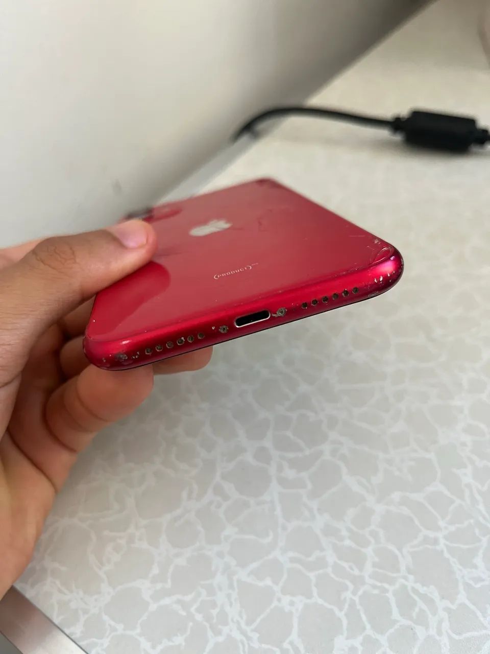 iPhone 11 RED 64GB - Funcionando 100% - Só a traseira trincada - Aceito proposta - Foto 5