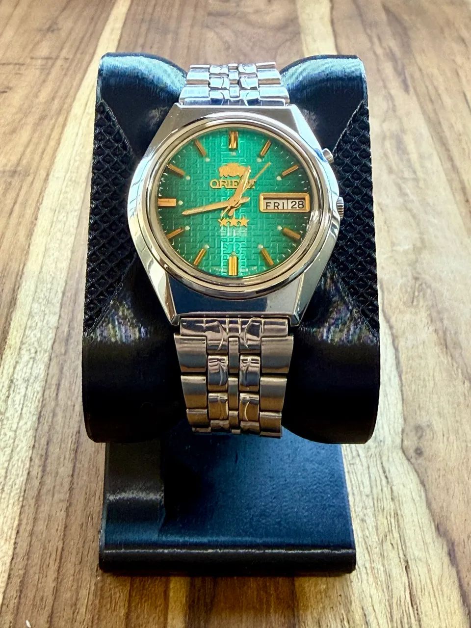 Relógio Orient Green Linen Dial - 1970