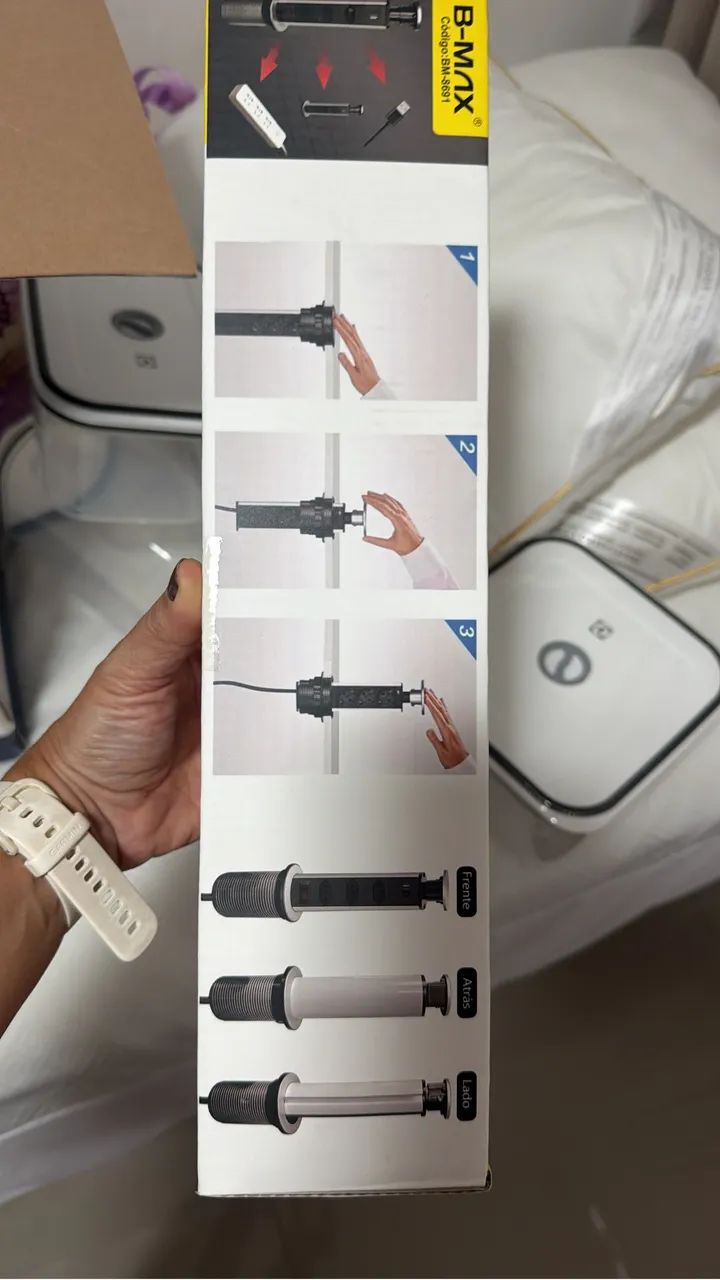 Torre Multiplug Retrátil Com 3 Tomadas e USB - Foto 4