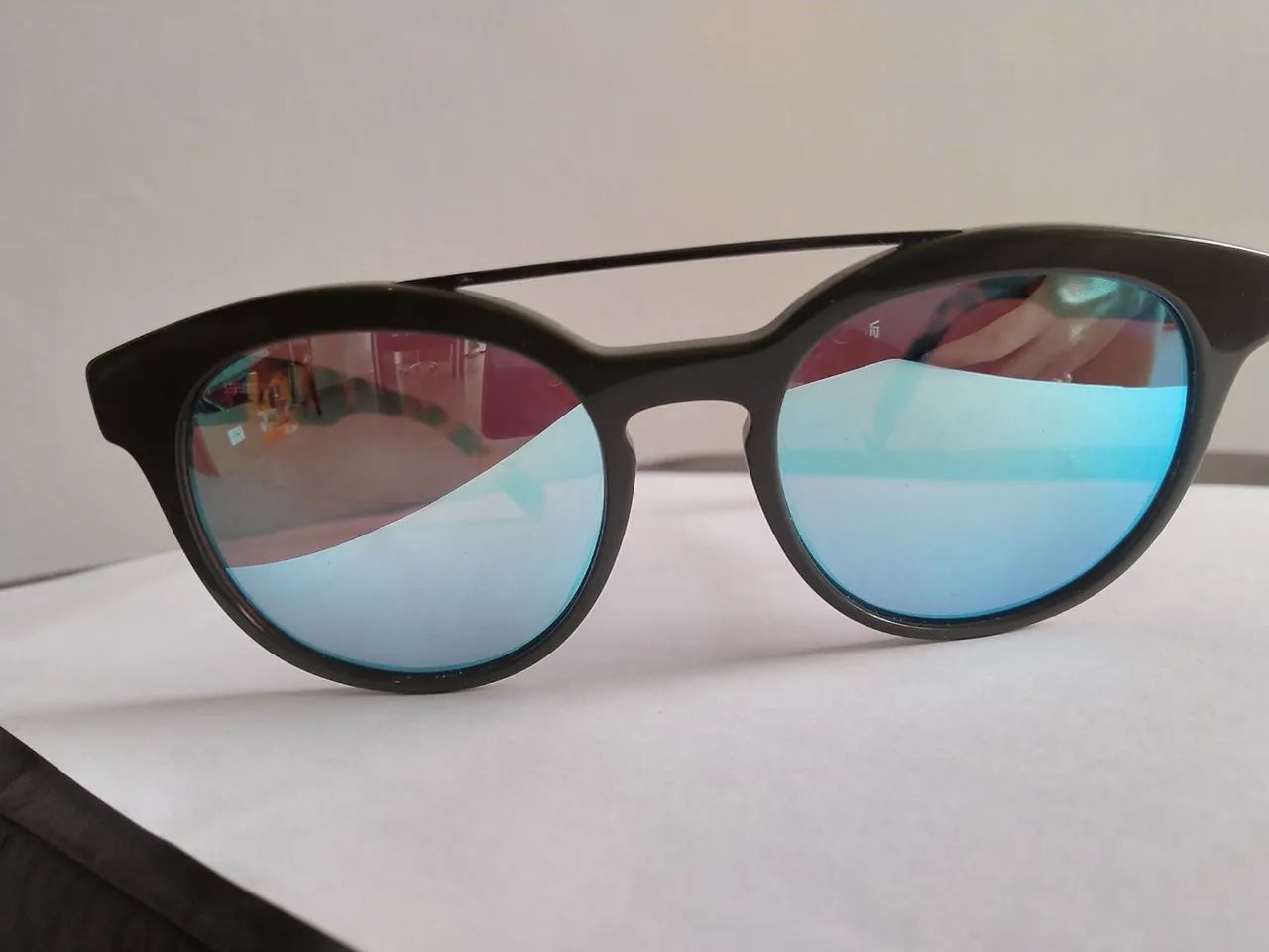Óculos de Sol Spellbound - Tartaruga com Lente Azul Espelhada - Foto 2