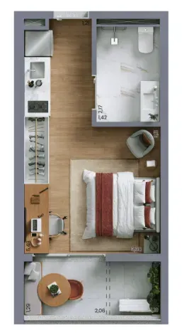PLANTA 27m²