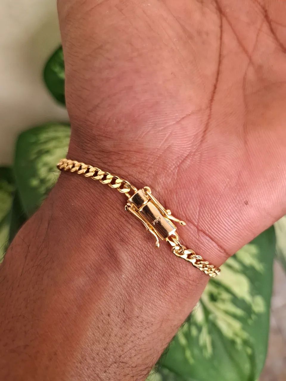 Pulseira Pitbull Grumet 3mm Banhada a Ouro 18K - Foto 4