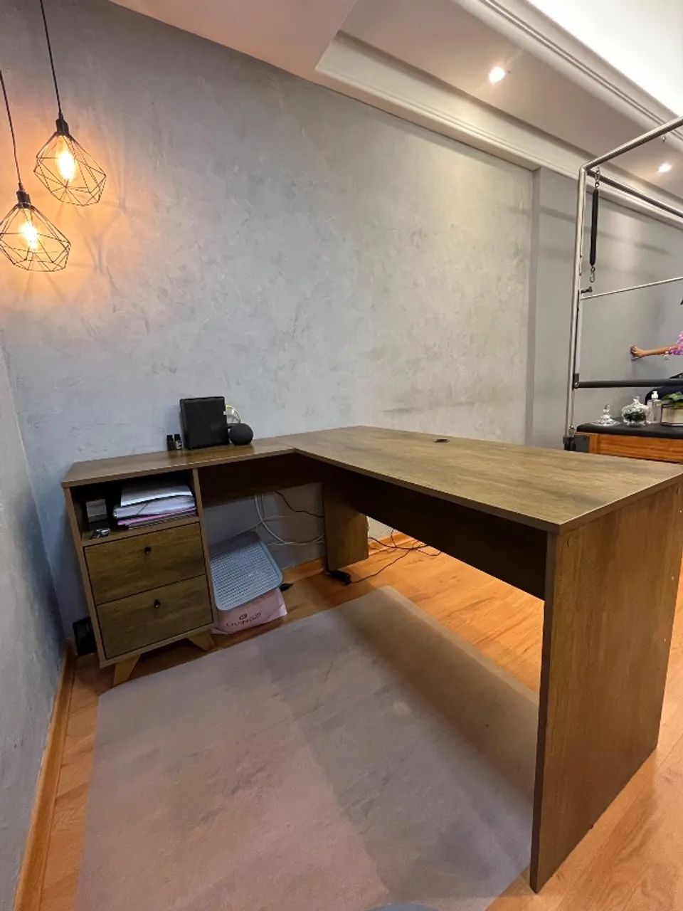 Mesa de trabalho em L - Foto 4