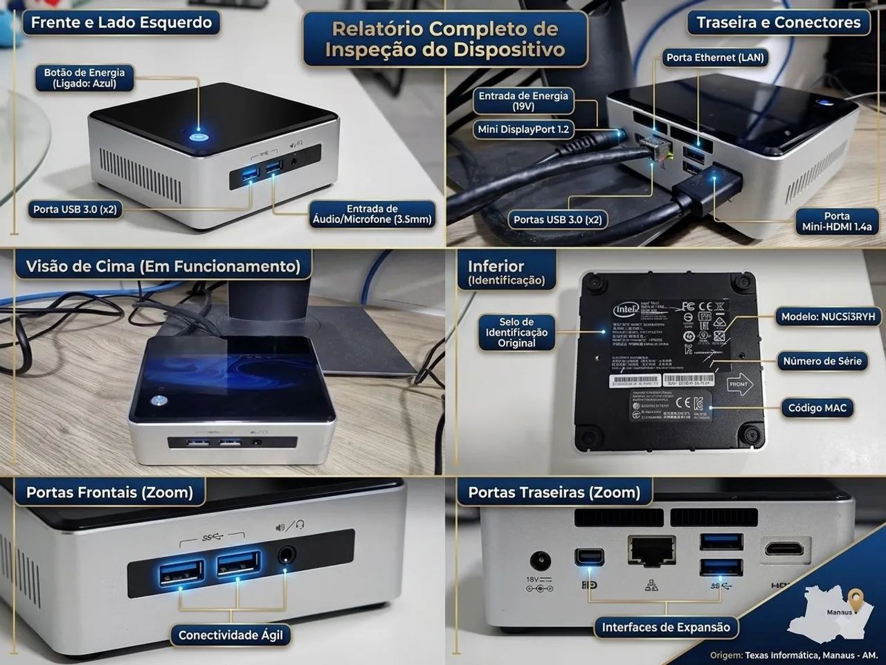 Mini PC Intel NUC NUC5i3RYH (Seminovo) - Desempenho Compacto e Ágil! - Foto 2