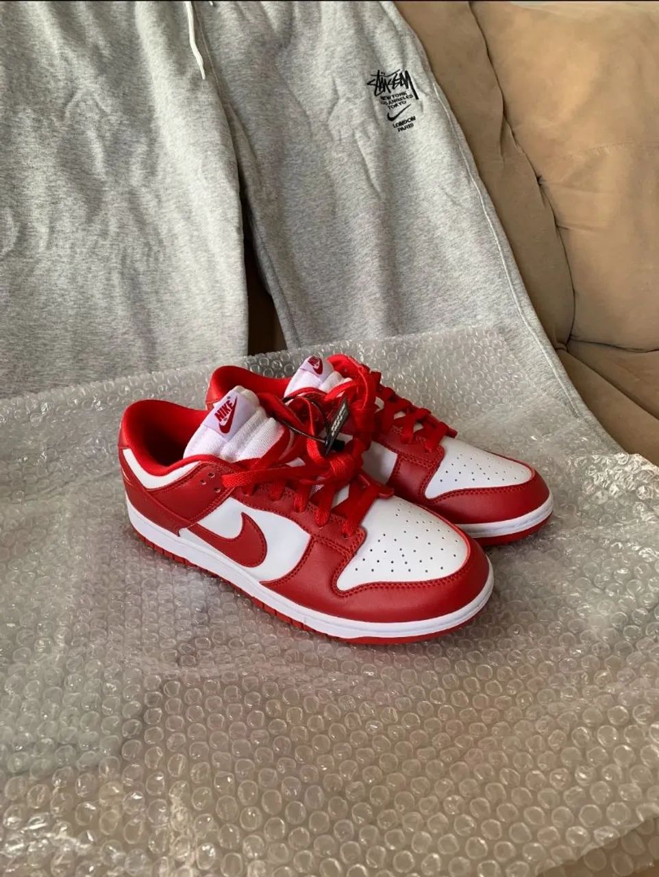 Tênis Nike Dunk Low University Red