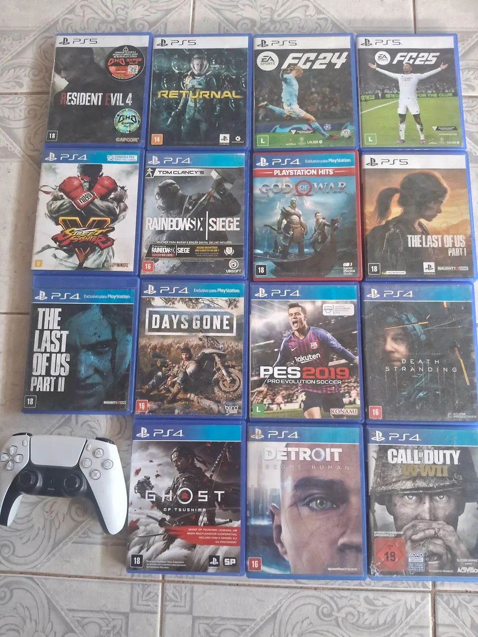 Combo 15 jogos +controle ps5 - Foto 5