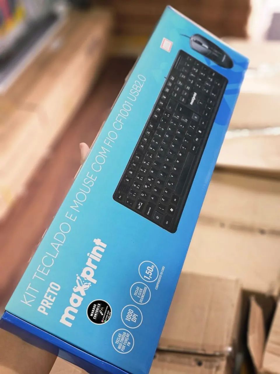 Kit teclado e mouse com fio promoção 