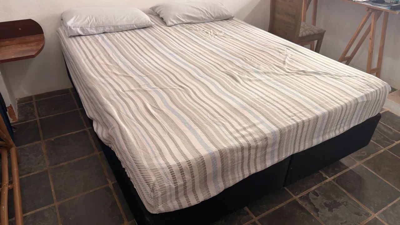 Cama Queen Size (Colchão + Base Box) - Foto 2