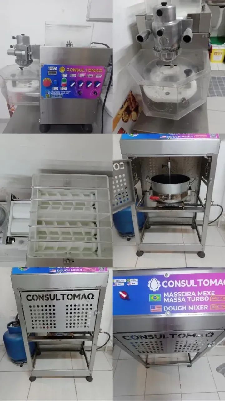Maquinário para fabricação de salgados .
