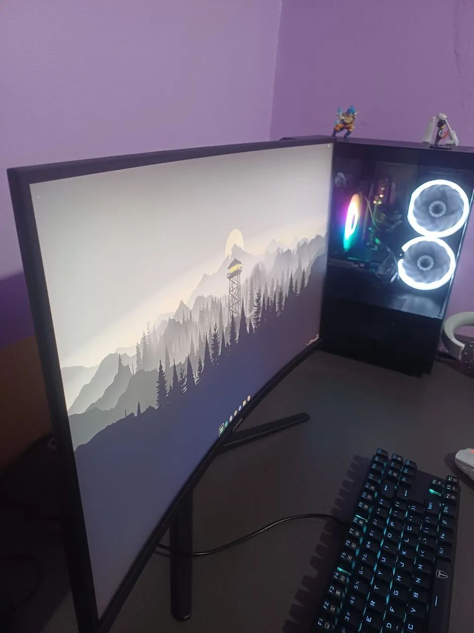 Monitor Curvo O-creed 060 27" Full Hd 165hz 1ms PCyes - Foto 2