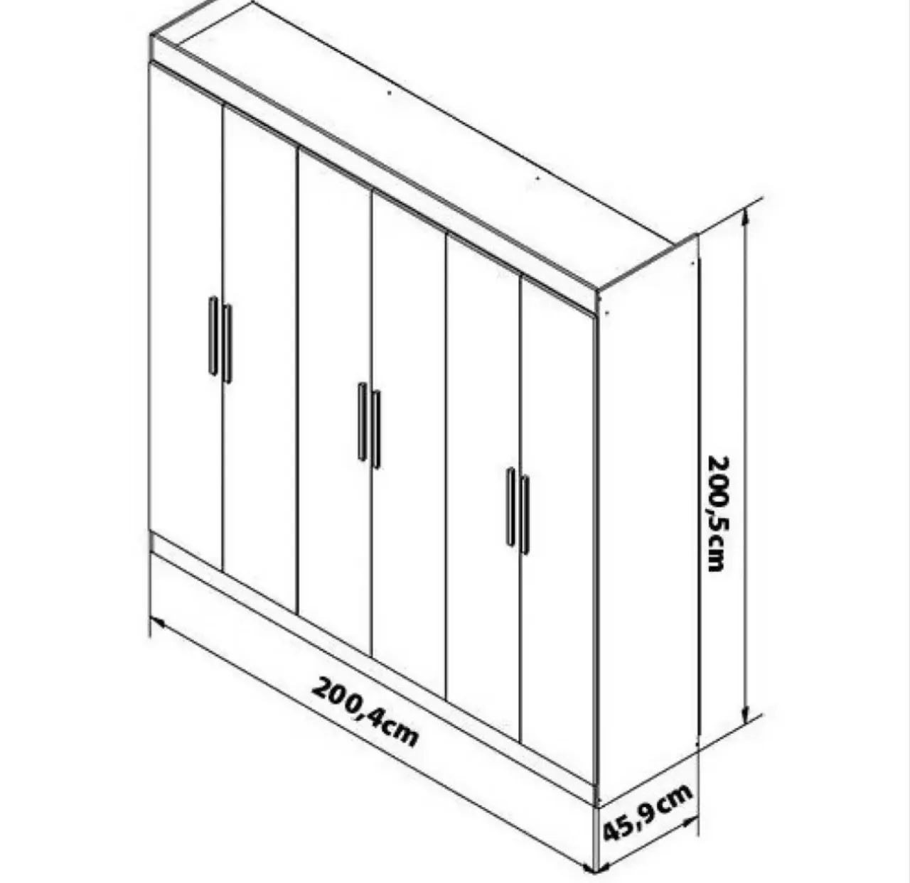 Guarda roupa 6 portas - Foto 3