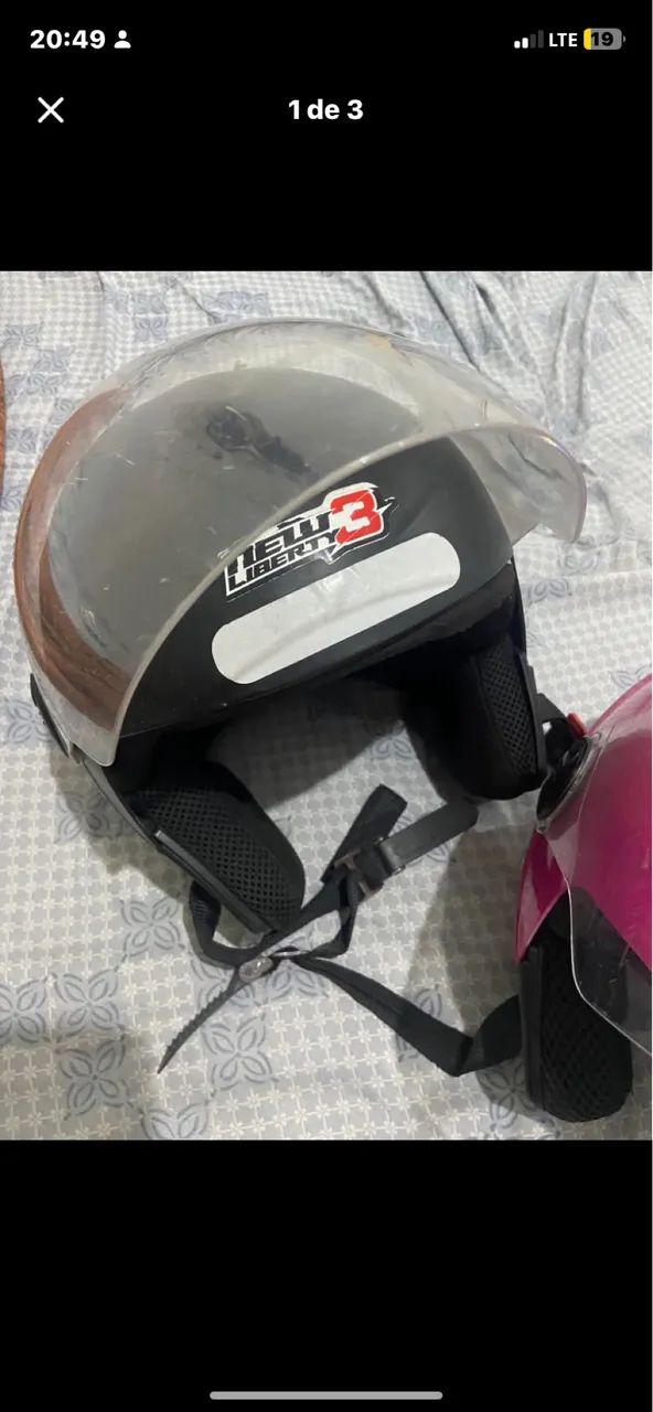 Kit de capacetes em bom estado a venda - Foto 2