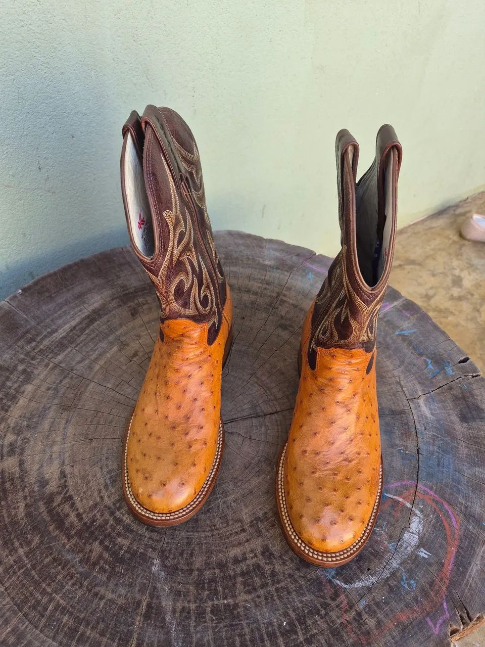 Bota goyazes avestruz 39 - Foto 4