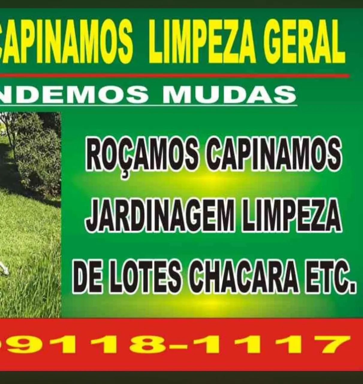 Limpeza de lotes chácaras etc *