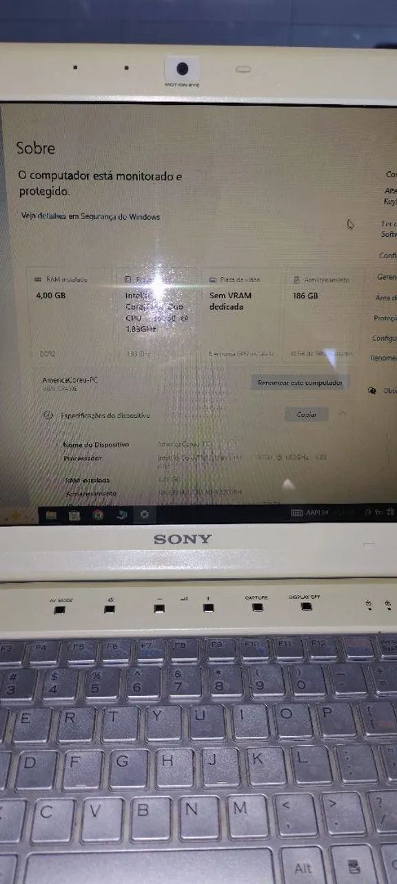 Notebook Vaio Branco - Foto 4