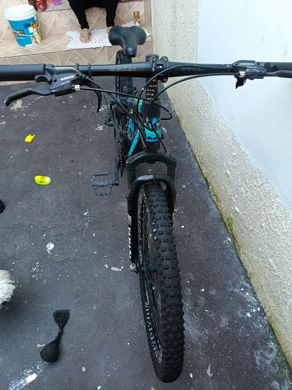 Bicicleta semi nova aro26 com freio a disco  - Foto 2