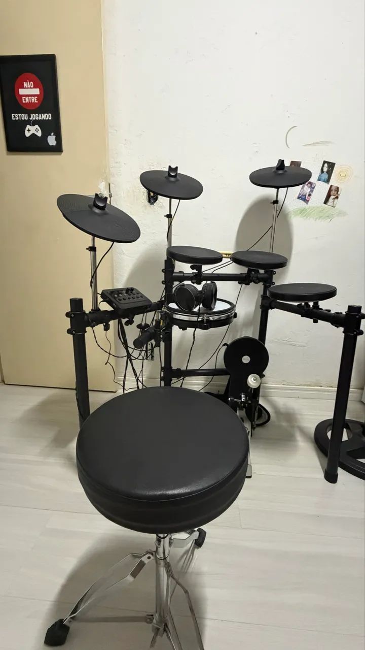 Bateria eletrônica Seven SD 7000 perfeita! - Foto 5