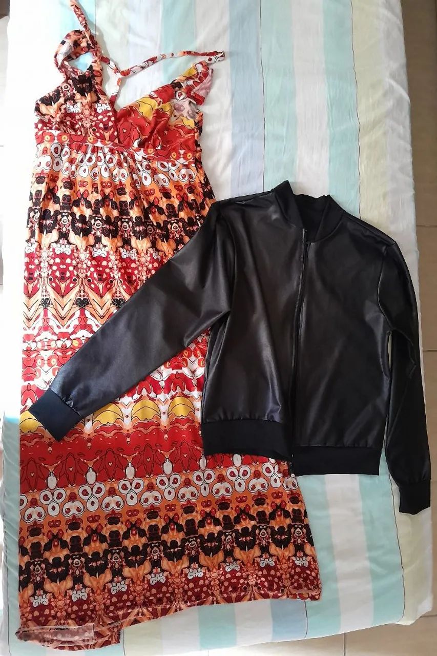 Vestido e Jaqueta feminina