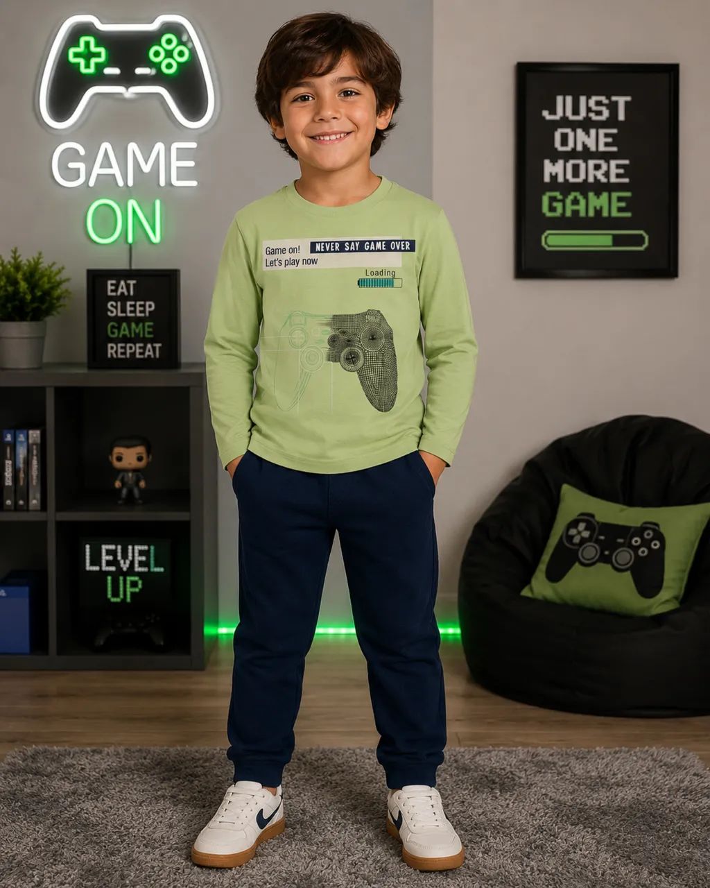 Conjunto moleton para meninos e moletom - 6 e 8 anos - Foto 5