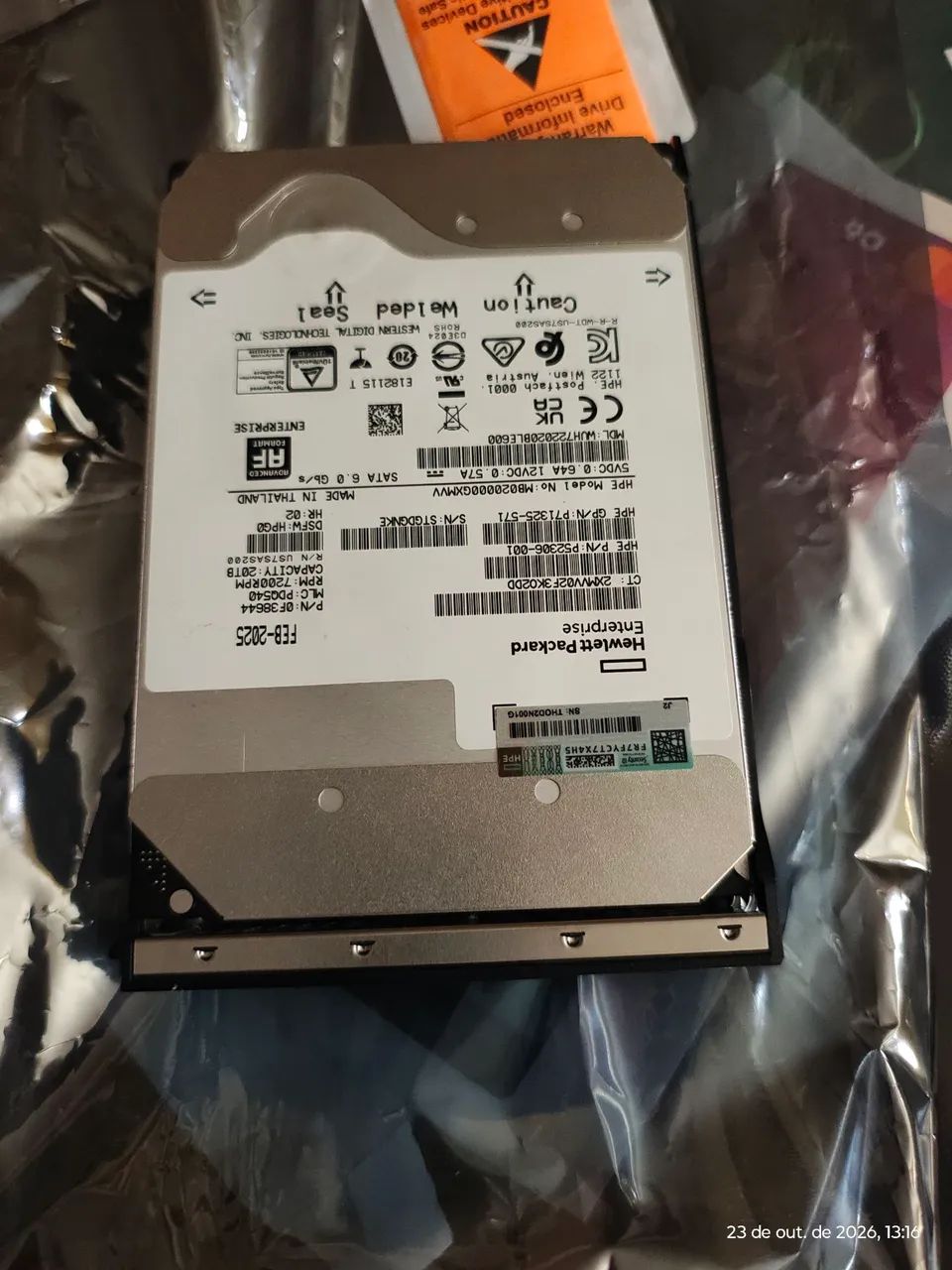 HD Sata 20 TB HP
