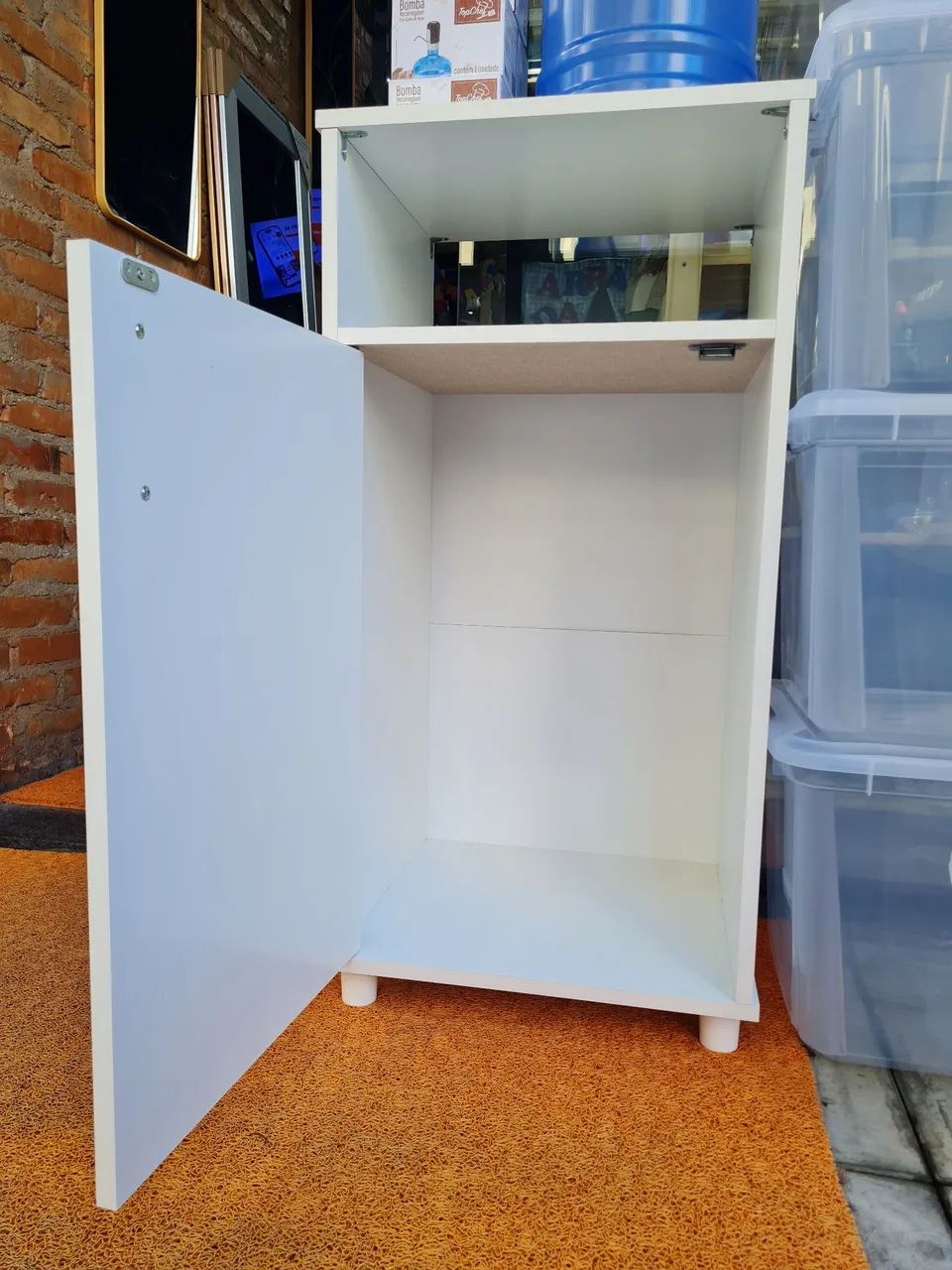 Balcão em MDP com 1 porta na cor branco - Foto 3