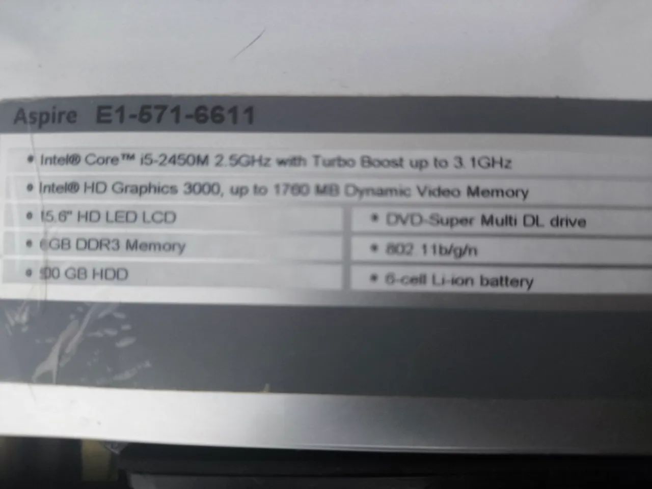 Acer Aspire E1-571-6611