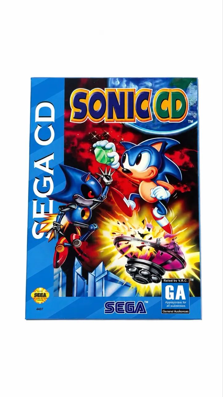 Sega CD com Mega Drive 3 e jogo Sonic CD - Foto 2
