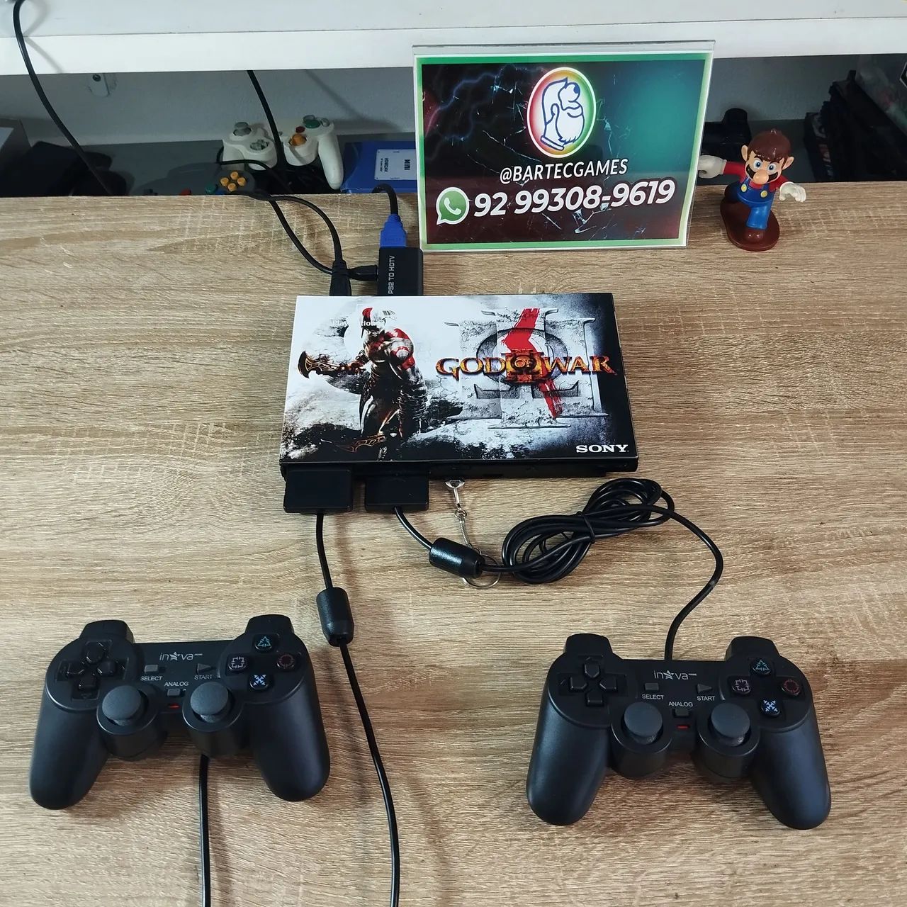 Ps2 com tema e vários jogos  - Foto 2