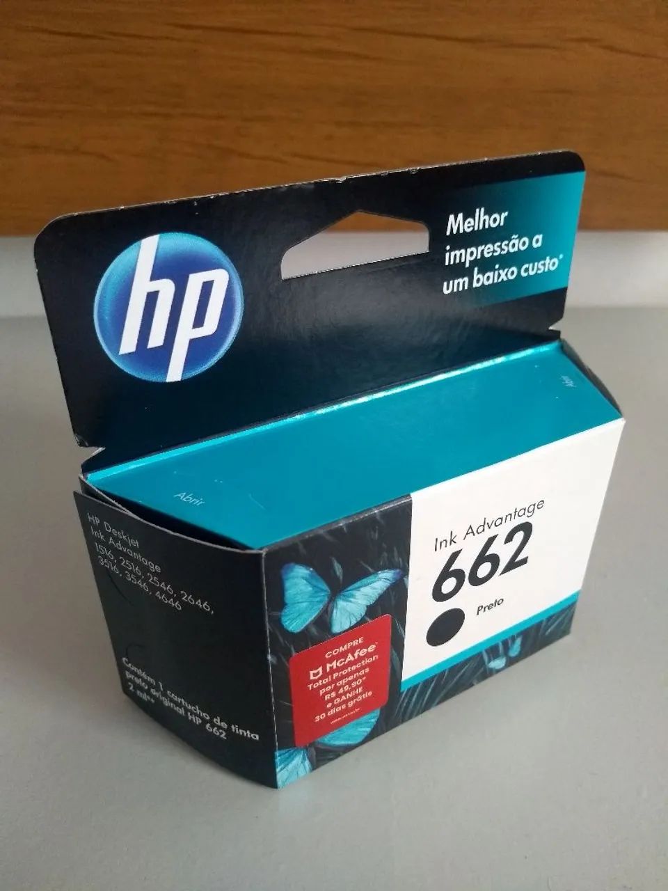 Tinta HP 662 preto Ink Advantage 