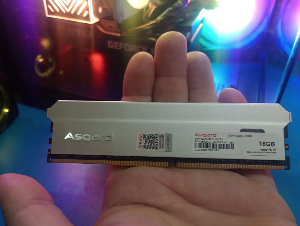 Memória Asgard 16 GB ddr4 3200hz NOVA!!! - Foto 2