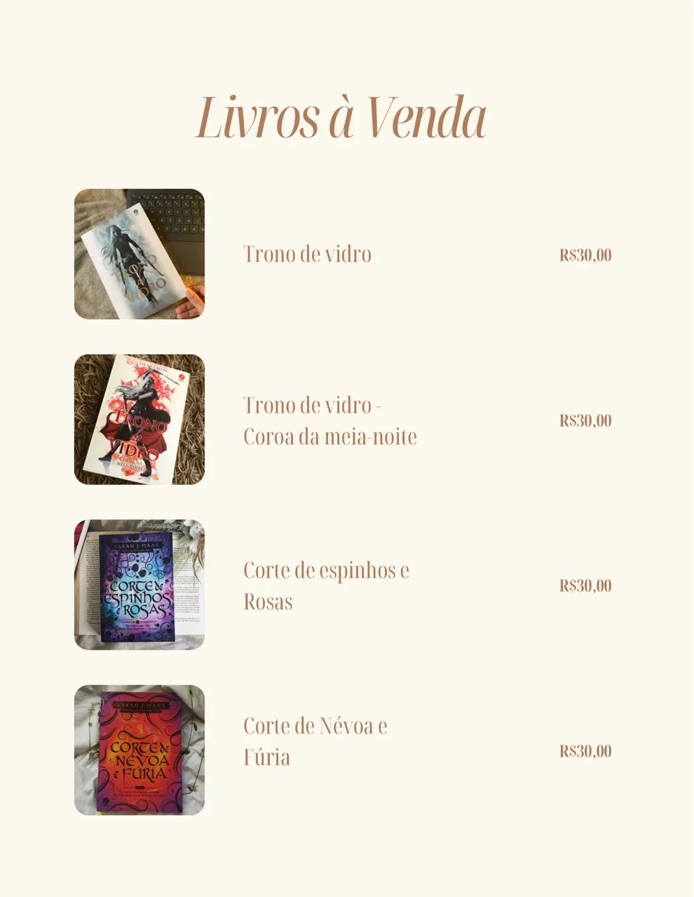 Livros à Venda 