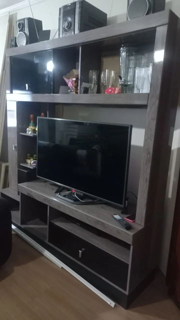 ESTANTE HOME NO TOM CINZA - Foto 2