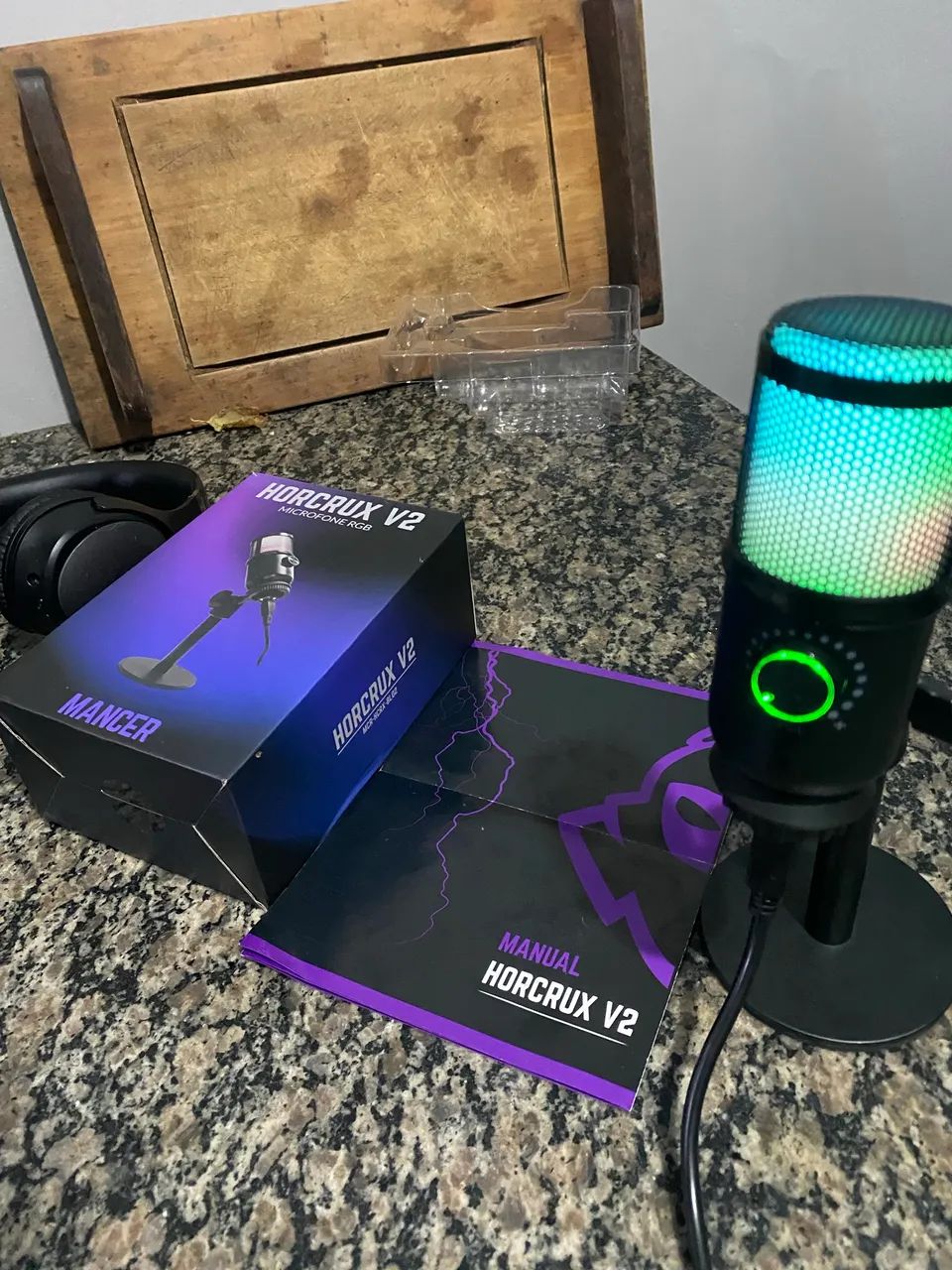 Microfone Gamer Horcrux V2 impecável!!