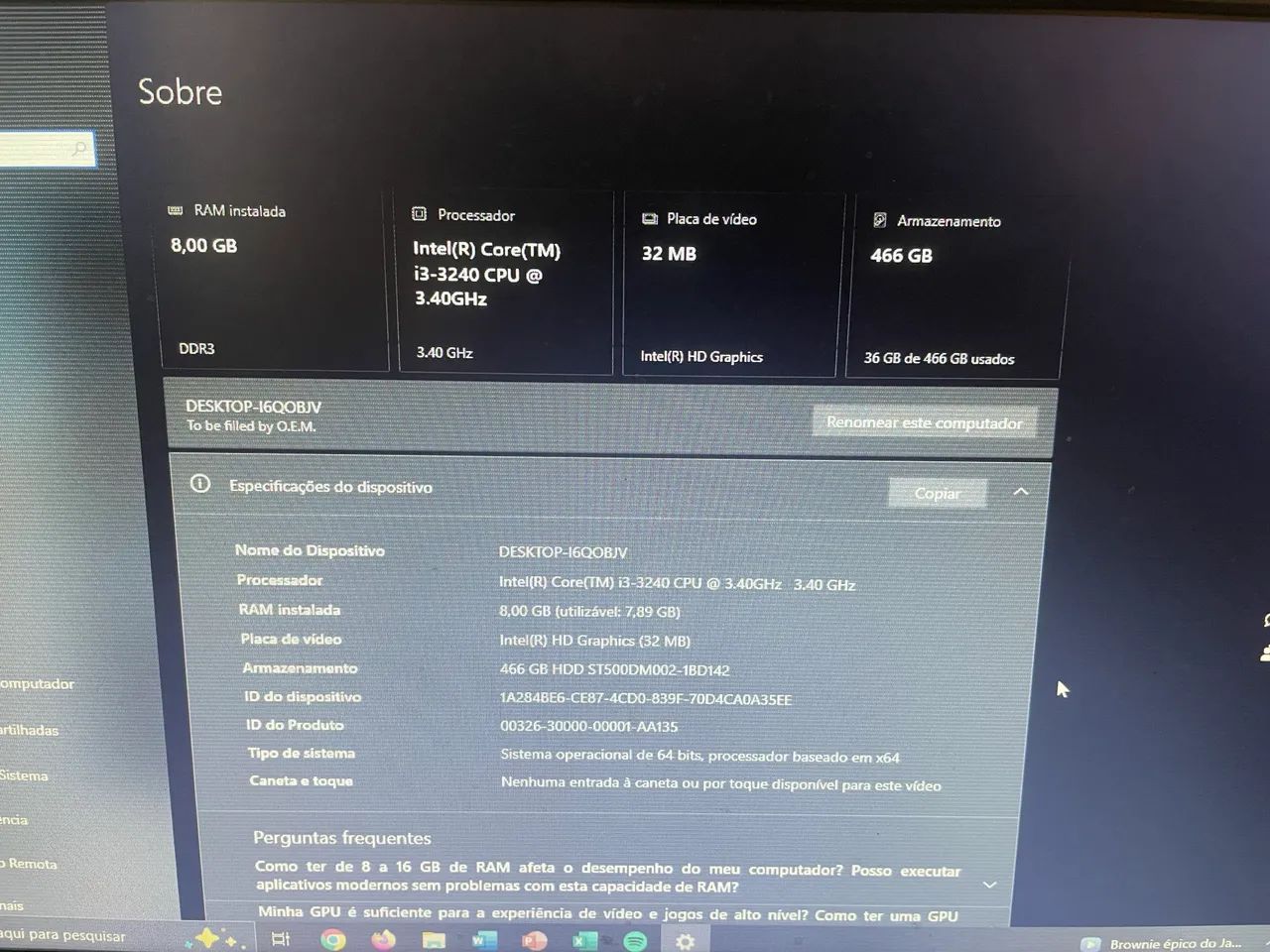 PC Completo i3 8GB | Pronto para Uso | Excelente Estado - Foto 2