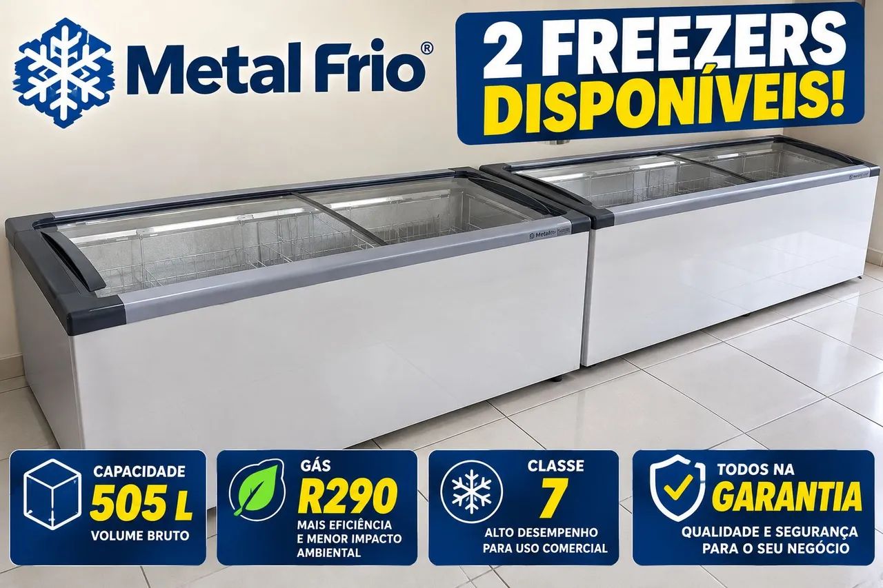 2 Freezer metalfrio 