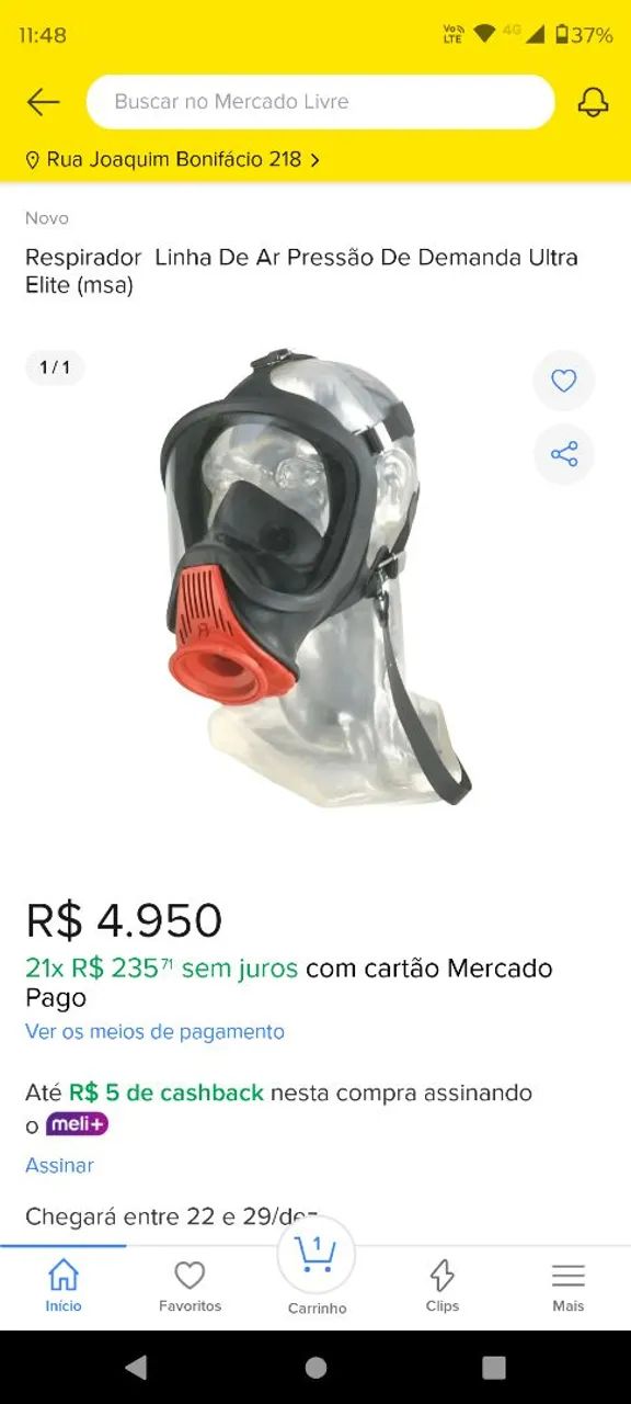 Máscara de proteção autônoma MSA ultra elite 