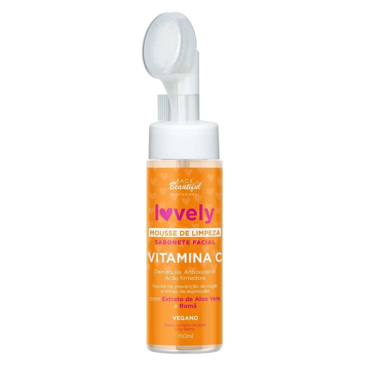 Mousse de limpeza vitamina c