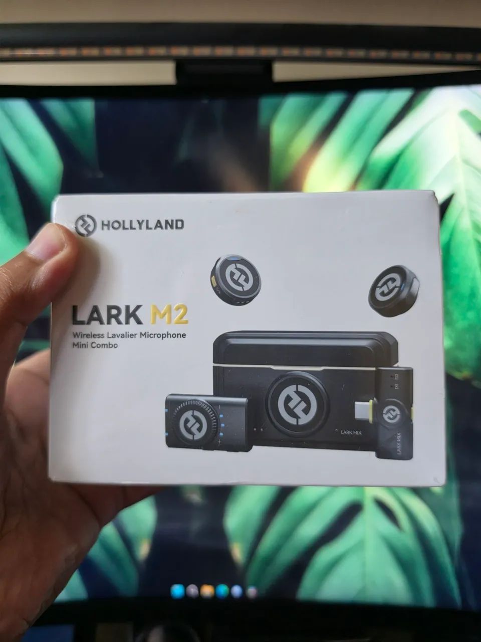 Microfone de lapela Hollyland Lark M2 Mini Combo