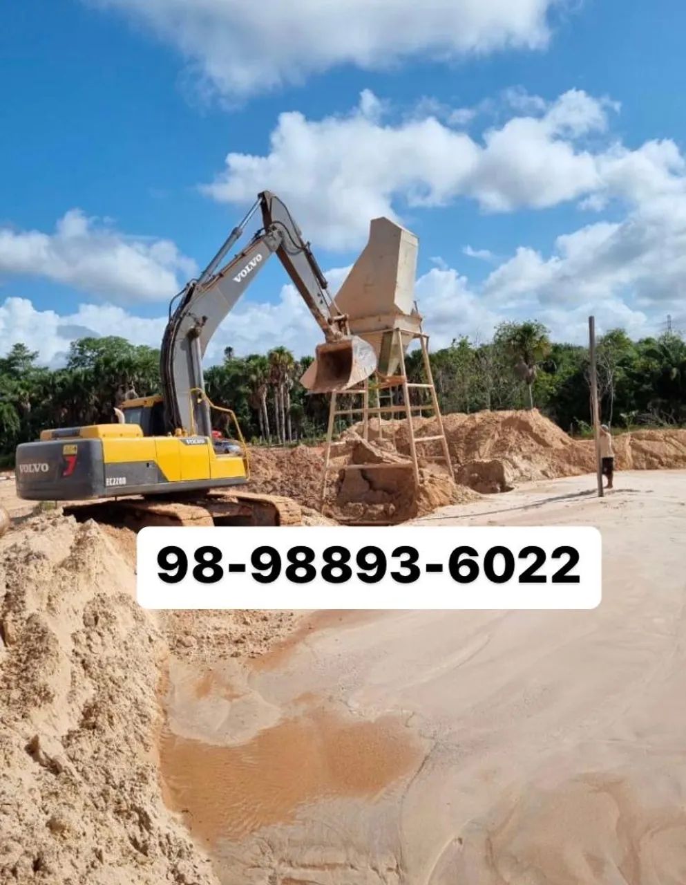 Areia Média Lavada 