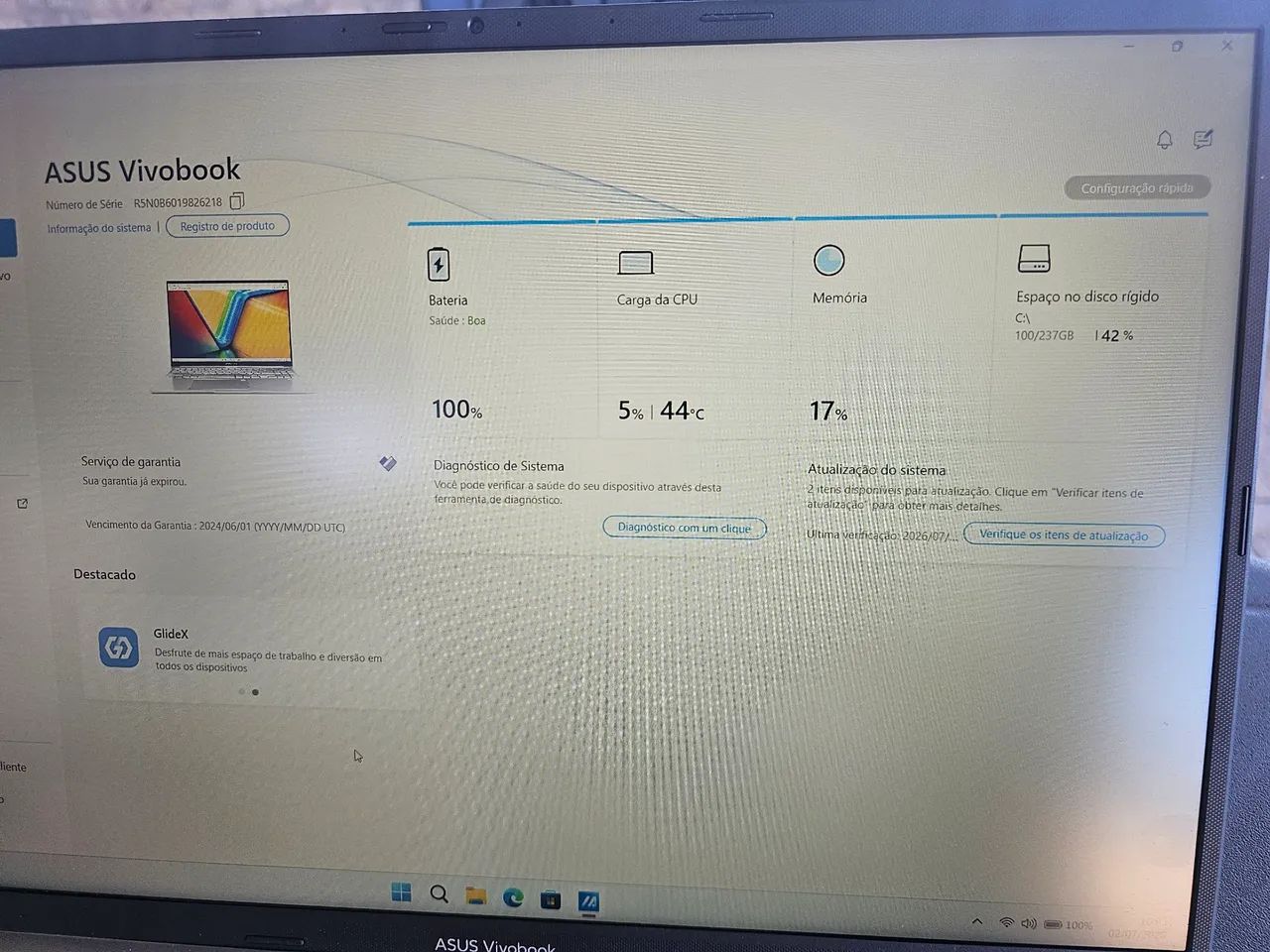 AsusVivobook - i7 1255u - Foto 5