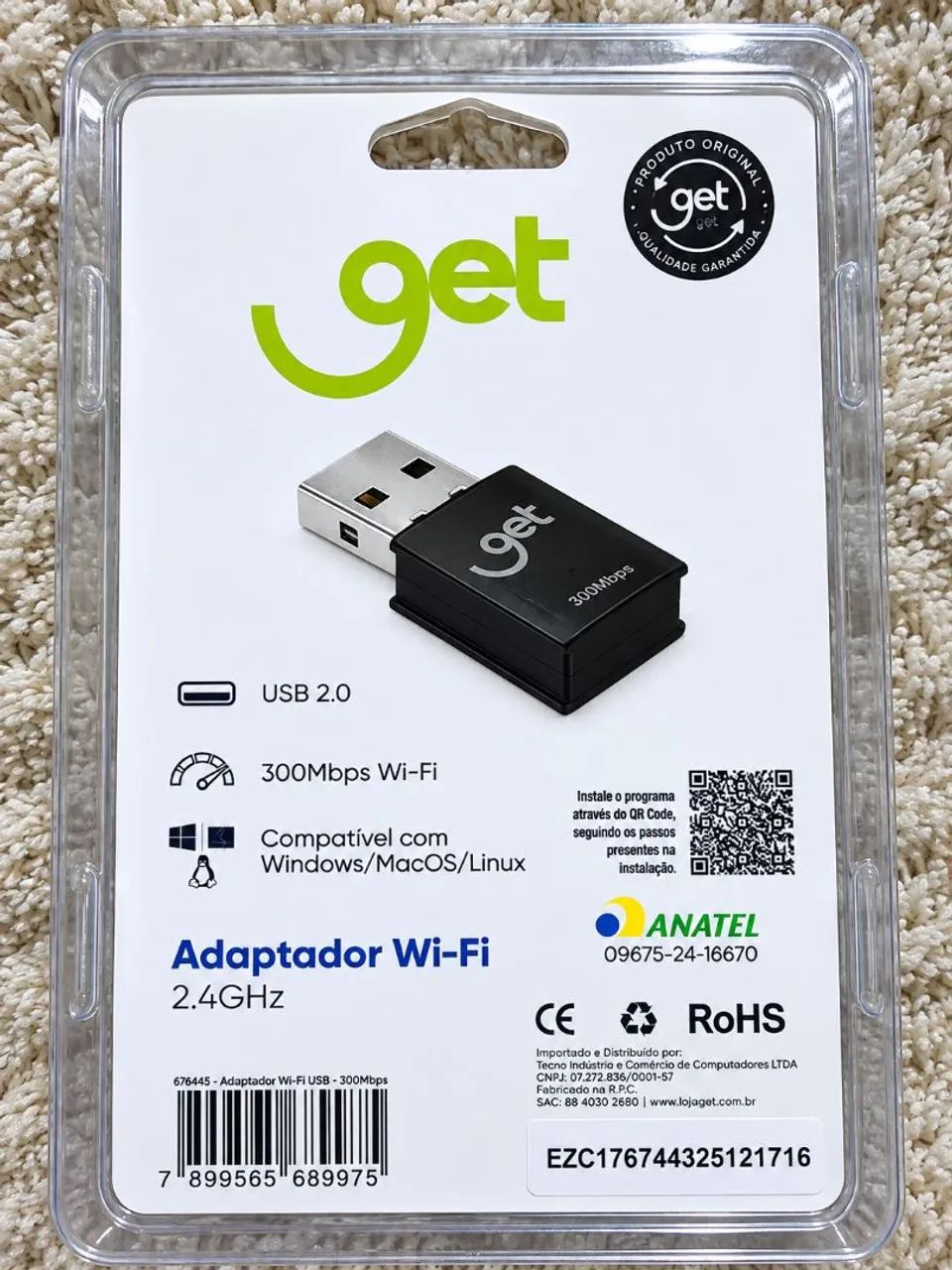Adaptador Wi-Fi 300mbps Get Windows, Linux, MacOs - Foto 2