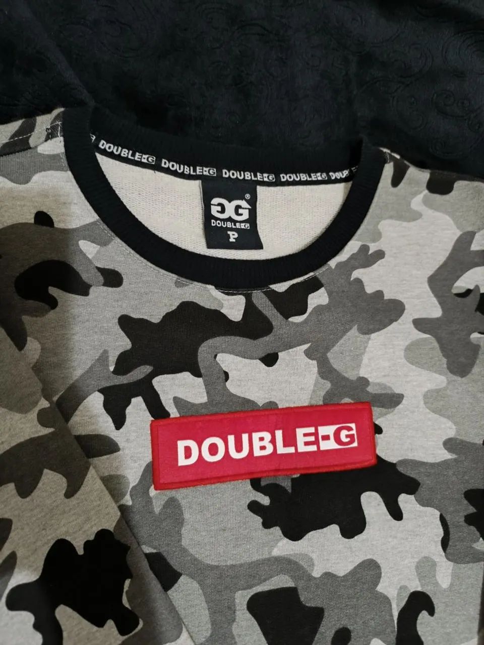 Moletom Double-G camuflado cinza  - Foto 2