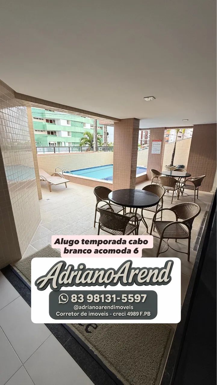 Cabo branco joao pessoa dois quartos  - Foto 3