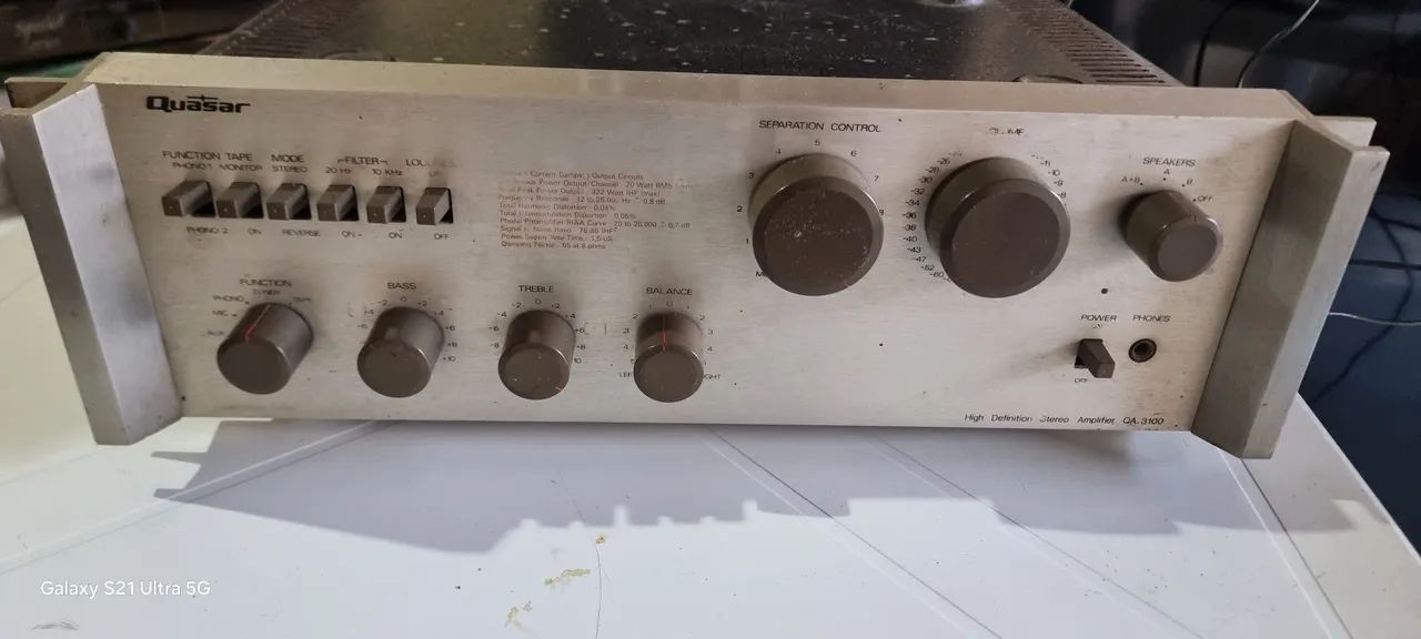 Amplificador Quasar model QA-3100  - Foto 2