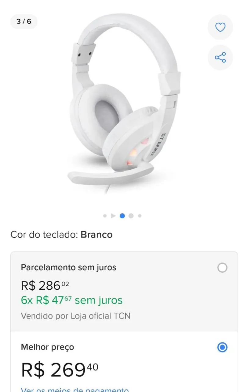 Headset GT gamer com iluminação leiam....... - Foto 2