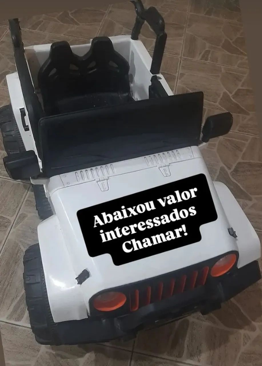 Jipe elétrico infantil 