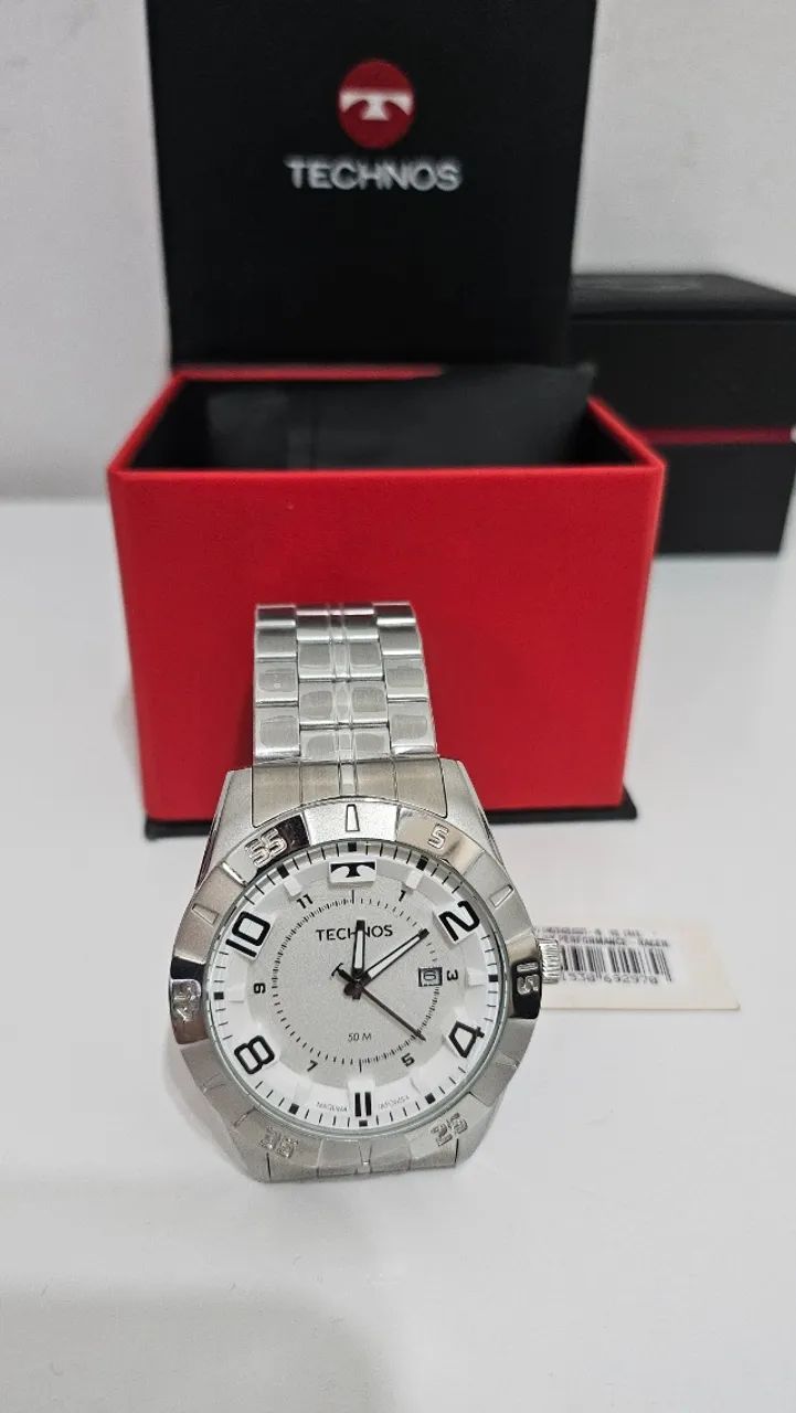 Relógio Technos Masculino Racer Prata 2115MXL/1K - Foto 3