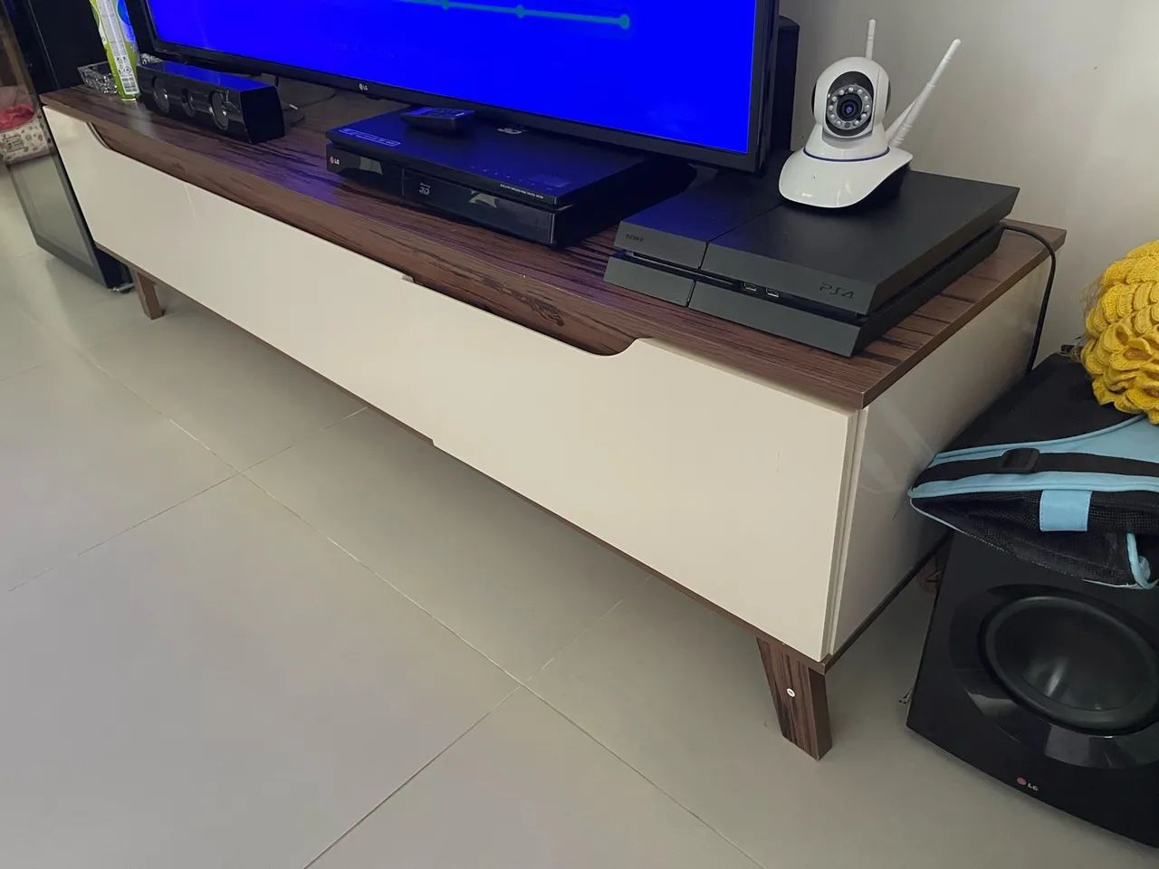 Rack para TV até 75 Polegadas 180cm 2 Portas 1 Gaveta Liverpool Yescasa - Foto 3
